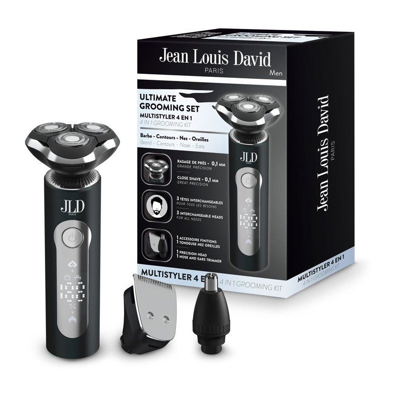 Tondeuse multi-usages - JEAN LOUIS DAVID - KIT GROOMING 4-en-1 - 3 tet