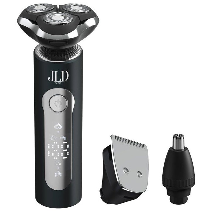 Tondeuse multi-usages - JEAN LOUIS DAVID - KIT GROOMING 4-en-1 - 3 tetes - Ecran digital - Noir Tondeuse multi-usages - JEAN LOUIS DAVID - KIT GROOMING 4-en-1 - 3 tetes - Ecran digital - Noir