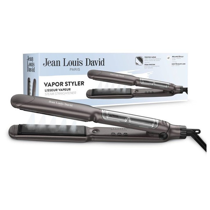 Lisseur vapeur - JEAN LOUIS DAVID - Vapor Styler - 6 températures - Gris Lisseur vapeur - JEAN LOUIS DAVID - Vapor Styler - 6 températures - Gris