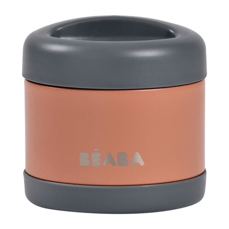 Thermo-portion - BEABA - 500 ml - Inox - Gris minéral / Terracotta