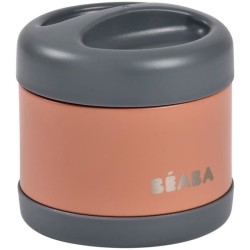 Thermo-portion - BEABA - 500 ml - Inox - Gris minéral / Terracotta