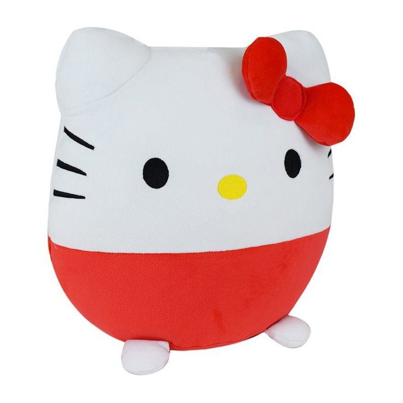 Peluche Kawai coussin - JEMINI - HELLO KITTY - 27 cm - Doux et moelleu