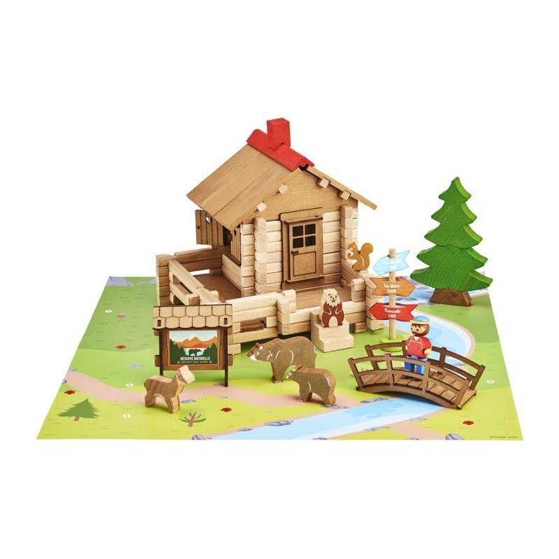 JEUJURA - Construction en bois - La réserve naturelle - 125 pieces -