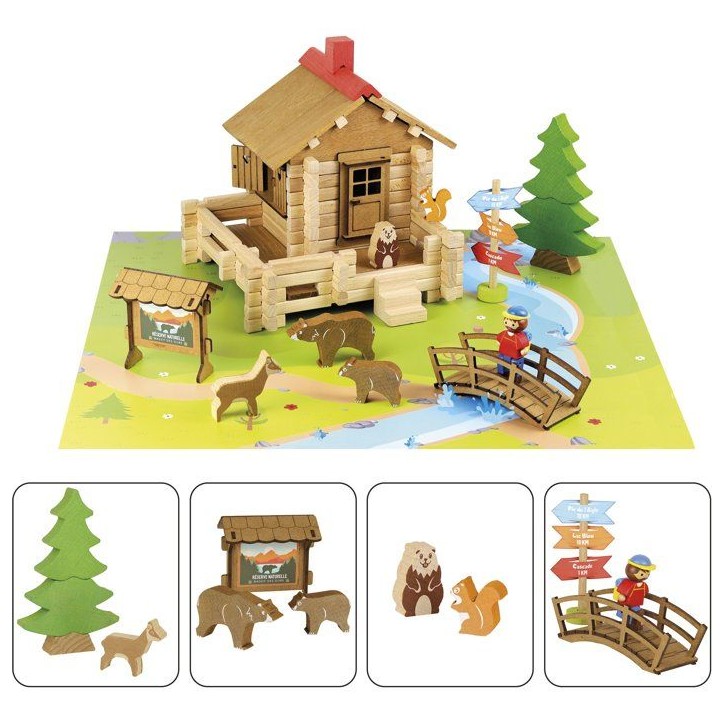 JEUJURA - Construction en bois - La réserve naturelle - 125 pieces - Des 5 ans JEUJURA - Construction en bois - La réserve naturelle - 125 pieces - Des 5 ans