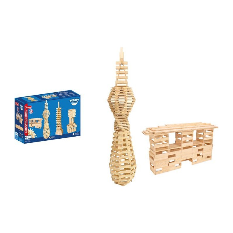 JEUJURA - Construction en bois - TECAP ? Classic - 300 pieces - Des 3