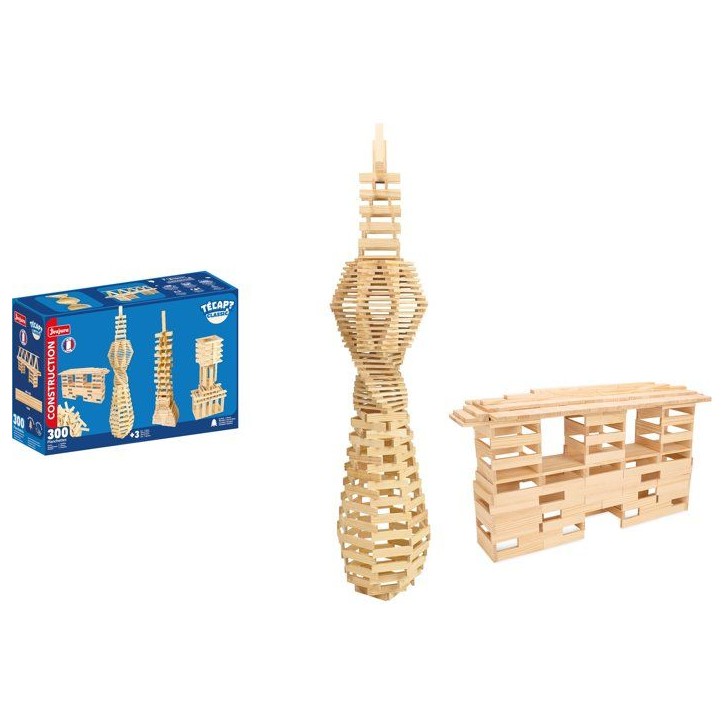 JEUJURA - Construction en bois - TECAP ? Classic - 300 pieces - Des 3 ans JEUJURA - Construction en bois - TECAP ? Classic - 300 pieces - Des 3 ans