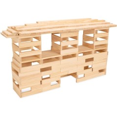 JEUJURA - Construction en bois - TECAP ? Classic - 300 pieces - Des 3