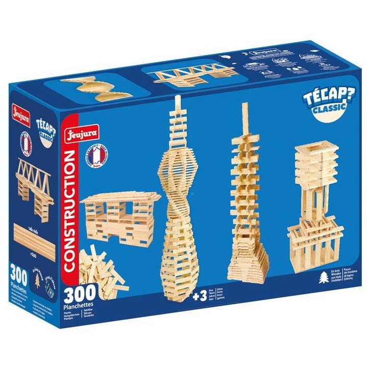 JEUJURA - Construction en bois - TECAP ? Classic - 300 pieces - Des 3 ans JEUJURA - Construction en bois - TECAP ? Classic - 300 pieces - Des 3 ans