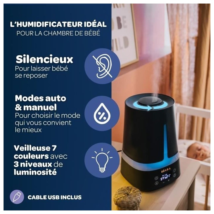 Humidificateur - BEABA - 920416 - Night blue EU