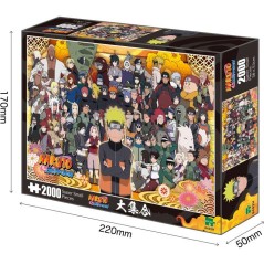 Puzzle Naruto Shippuden 2000 super small pieces - EPOCH Jigsaw Puzzle - 8402H