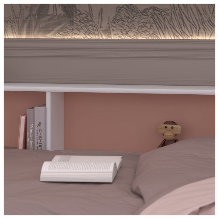 PARISOT Lits superposés enfant 2 x 90x200 cm - Décor Vert Céladon/Terracotta et Blanc Ombre - Sommiers inclus - JIM PARISOT Lits superposés enfant 2 x 90x200 cm - Décor Vert Céladon/Terracotta et Blanc Ombre - Sommiers inclus - JIM
