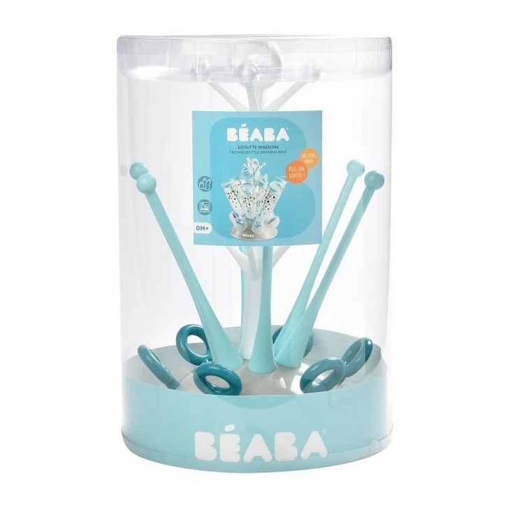 BÉABA, Egoutte-biberons Arbre, Grande capacité 6 biberons et accessoires, Bac de récupération d'eau amovible, Design astucie BÉABA, Egoutte-biberons Arbre, Grande capacité 6 biberons et accessoires, Bac de récupération d'eau amovible, Design astucie