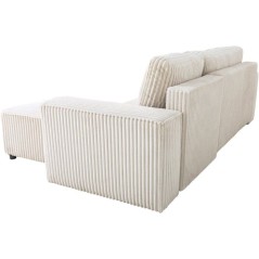 Canapé d'angle convertible réversible 4 places - JOSH - Tissu velour