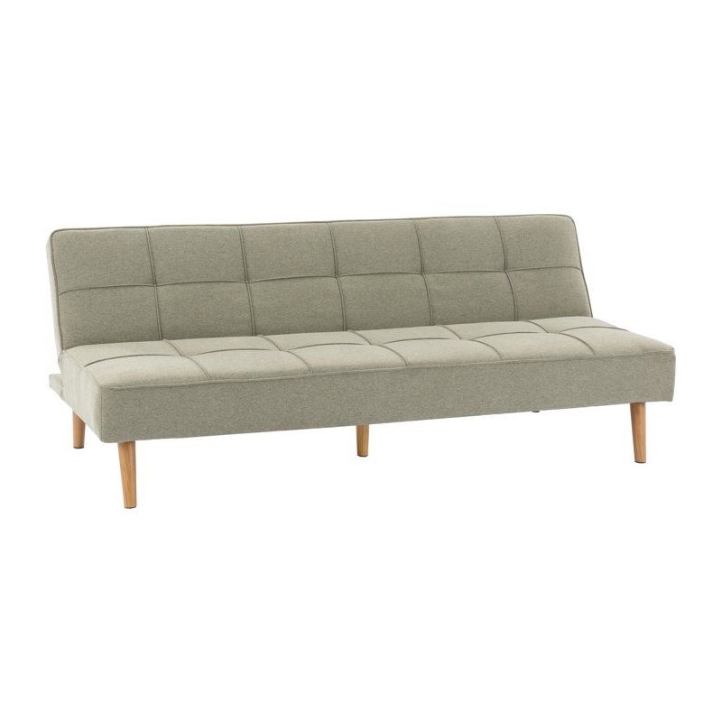 Canapé convertible - 4 places - JULIE - Tissu Olive - 180 x 72 x 72 c