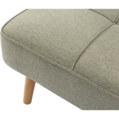 Canapé convertible - 4 places - JULIE - Tissu Olive - 180 x 72 x 72 c