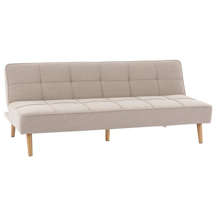Canapé convertible - 4 places - JULIE - Tissu Beige - 180 x 72 x 72 cm Canapé convertible - 4 places - JULIE - Tissu Beige - 180 x 72 x 72 cm