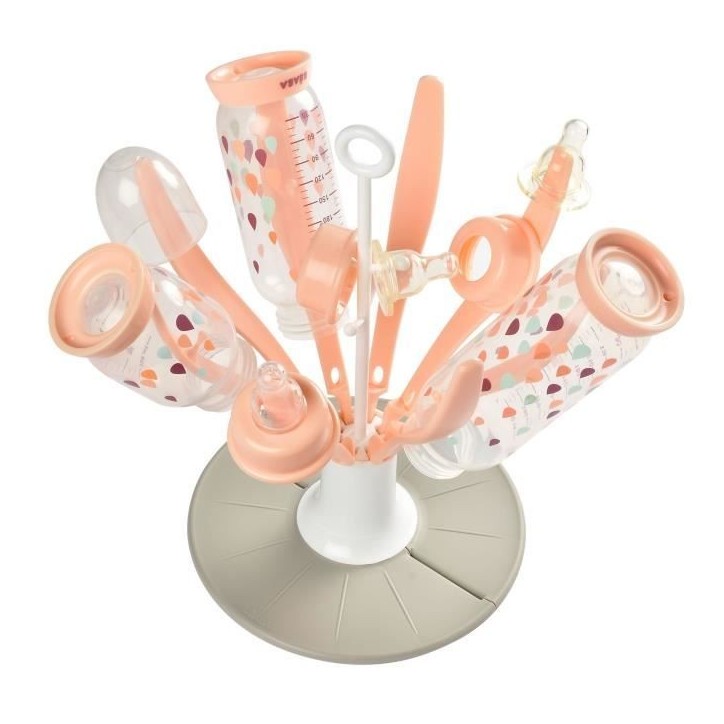 Béaba Biberonnerie Egouttoir Fleur Pliable Rose Béaba Biberonnerie Egouttoir Fleur Pliable Rose