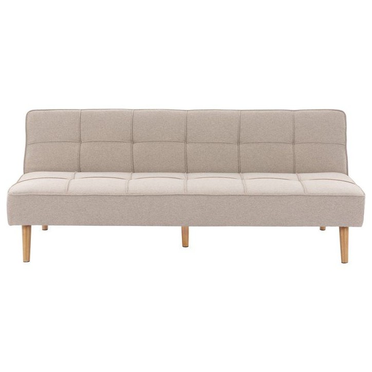 Canapé convertible - 4 places - JULIE - Tissu Beige - 180 x 72 x 72 cm Canapé convertible - 4 places - JULIE - Tissu Beige - 180 x 72 x 72 cm
