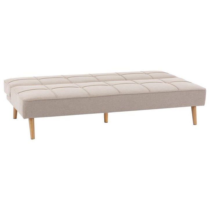 Canapé convertible - 4 places - JULIE - Tissu Beige - 180 x 72 x 72 cm Canapé convertible - 4 places - JULIE - Tissu Beige - 180 x 72 x 72 cm