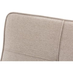 Canapé convertible - 4 places - JULIE - Tissu Beige - 180 x 72 x 72 c