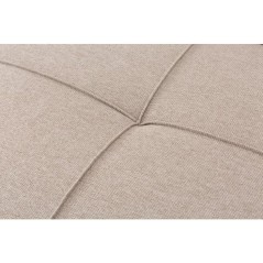 Canapé convertible - 4 places - JULIE - Tissu Beige - 180 x 72 x 72 c