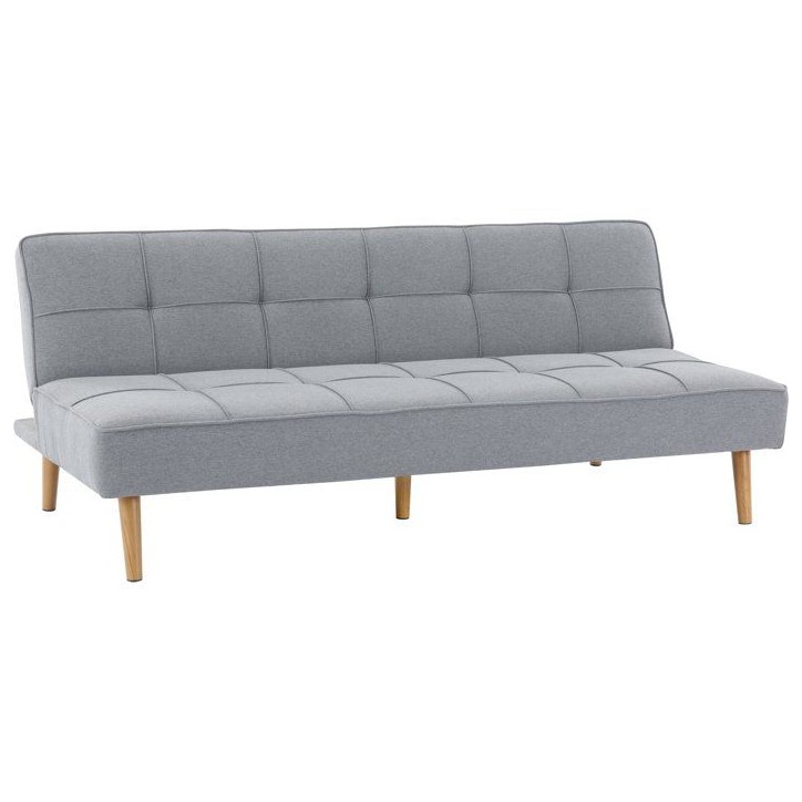 Canapé convertible - 4 places - JULIE - Tissu Gris - 180 x 72 x 72 cm Canapé convertible - 4 places - JULIE - Tissu Gris - 180 x 72 x 72 cm