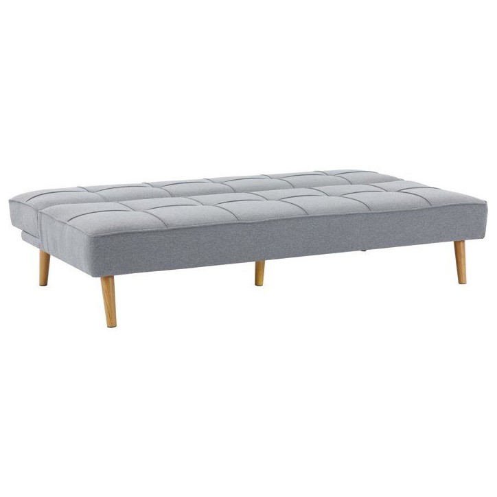 Canapé convertible - 4 places - JULIE - Tissu Gris - 180 x 72 x 72 cm Canapé convertible - 4 places - JULIE - Tissu Gris - 180 x 72 x 72 cm