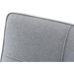 Canapé convertible - 4 places - JULIE - Tissu Gris - 180 x 72 x 72 cm