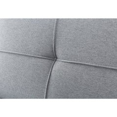 Canapé convertible - 4 places - JULIE - Tissu Gris - 180 x 72 x 72 cm