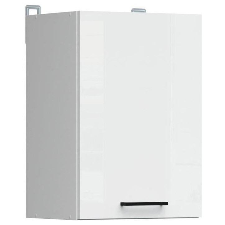 JUNONA Meuble haut 40 cm - 1 Porte - Blanc brillant JUNONA Meuble haut 40 cm - 1 Porte - Blanc brillant