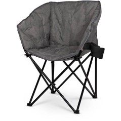 Fauteuil - KAMPA - TUBB Chair Grey - Pliable rembourré - Gris - 120 k