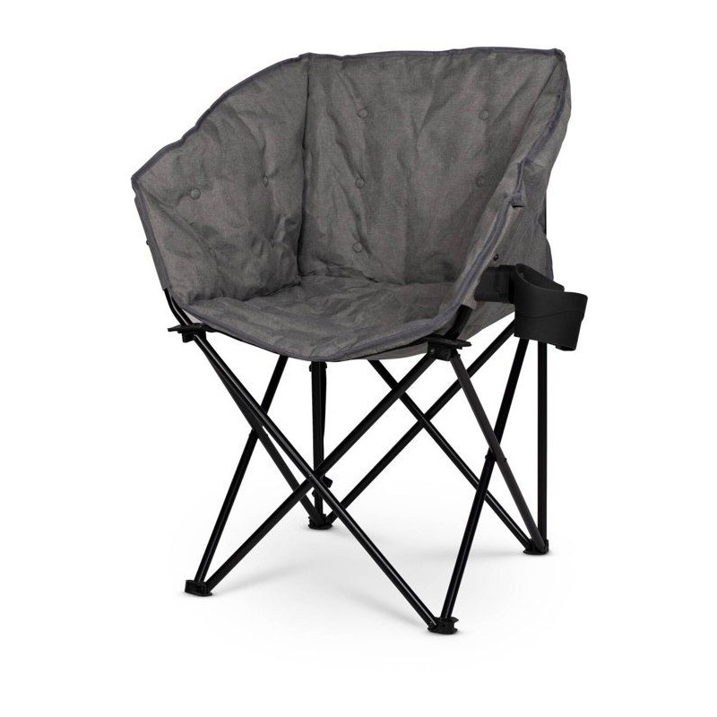 Fauteuil - KAMPA - TUBB Chair Grey - Pliable rembourré - Gris - 120 k
