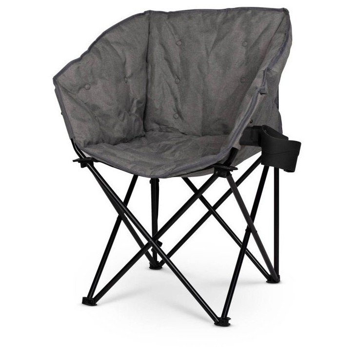Fauteuil - KAMPA - TUBB Chair Grey - Pliable rembourré - Gris - 120 kg