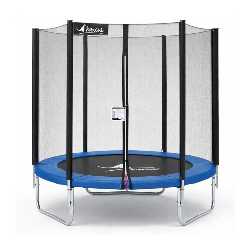 Trampoline KANGUI - BLEU Ø 180-183 cm – Enfant – Filet de sécuri