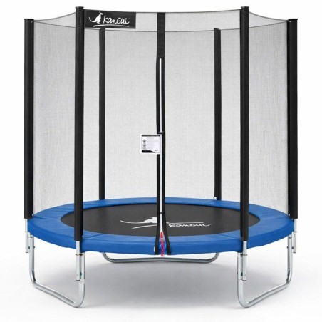 Trampoline KANGUI - BLEU Ø 180-183 cm – Enfant – Filet de sécuri