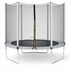 Trampoline Ø 250 cm Gris - KANGUI - Maxi Eco Avec Filet