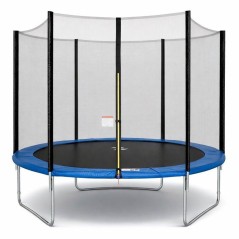 Trampoline KANGUI - BLEU Ø 244-250 cm – Enfant – Filet de sécuri