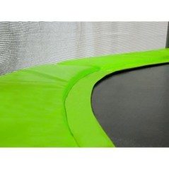 KANGUI Trampoline TWIN Ø 360cm - Vert - avec filet, échelle, couvert