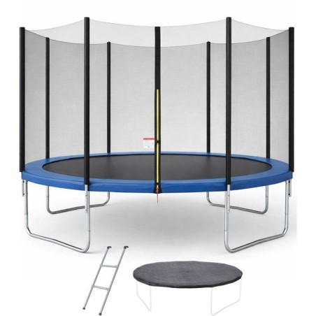 Trampoline KANGUI - BLEU Ø 426-430 cm – Enfant – Échelle & Bâch