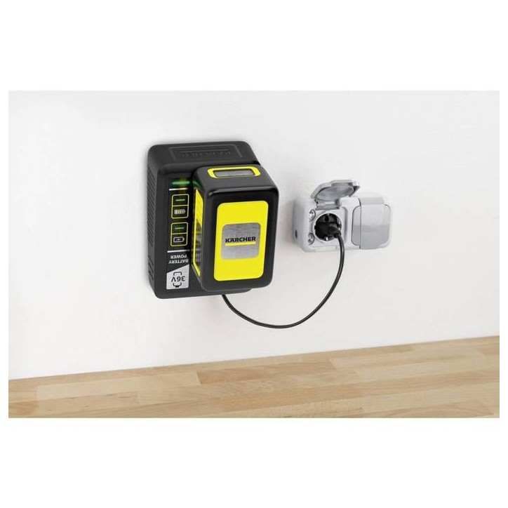 Chargeur rapide Power - 36V - KARCHER - pour batteries Kärcher 2,5 Ah et 5 Ah Chargeur rapide Power - 36V - KARCHER - pour batteries Kärcher 2,5 Ah et 5 Ah