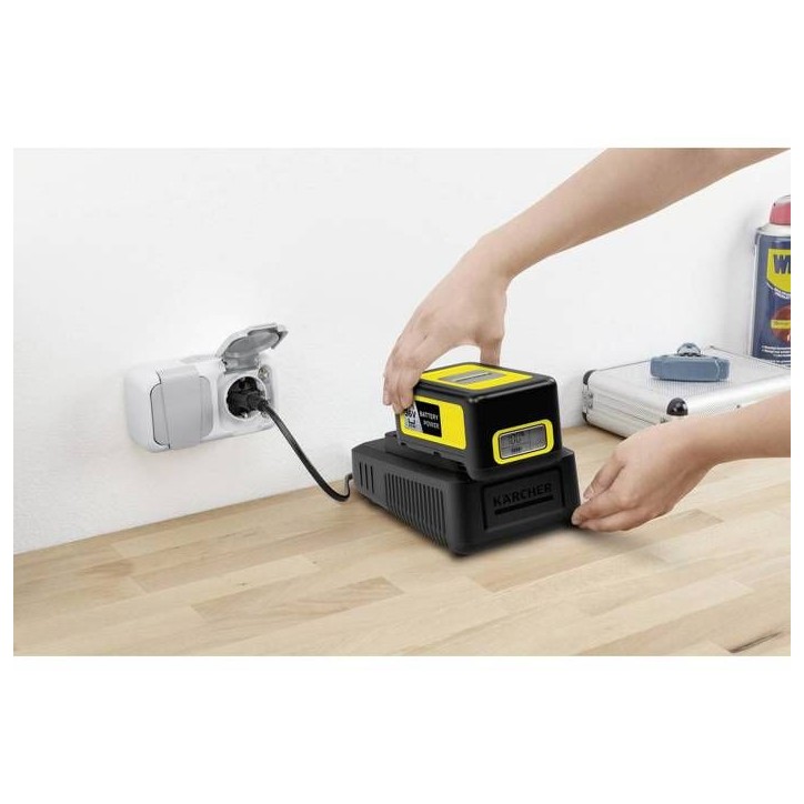 Chargeur rapide Power - 36V - KARCHER - pour batteries Kärcher 2,5 Ah et 5 Ah Chargeur rapide Power - 36V - KARCHER - pour batteries Kärcher 2,5 Ah et 5 Ah