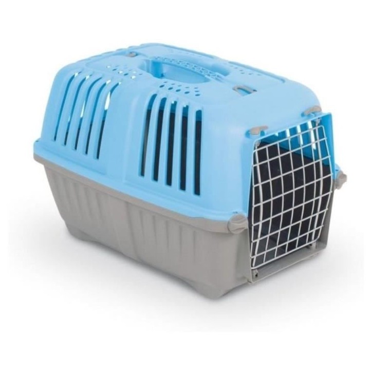 Caisse transport - AIMÉ - PRATIKO pour Chien et Chat en Plastique, 48 x 31 x 32 cm, Porte en métal Caisse transport - AIMÉ - PRATIKO pour Chien et Chat en Plastique, 48 x 31 x 32 cm, Porte en métal
