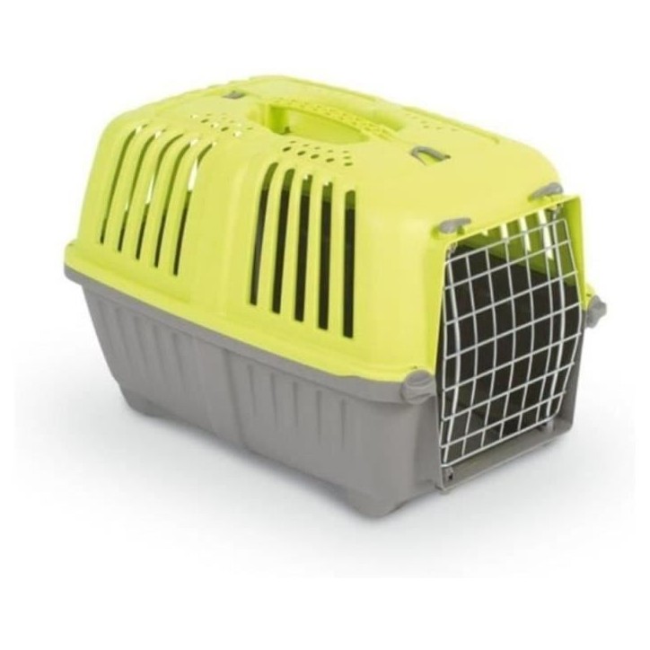 Caisse transport - AIMÉ - PRATIKO pour Chien et Chat en Plastique, 48 x 31 x 32 cm, Porte en métal Caisse transport - AIMÉ - PRATIKO pour Chien et Chat en Plastique, 48 x 31 x 32 cm, Porte en métal