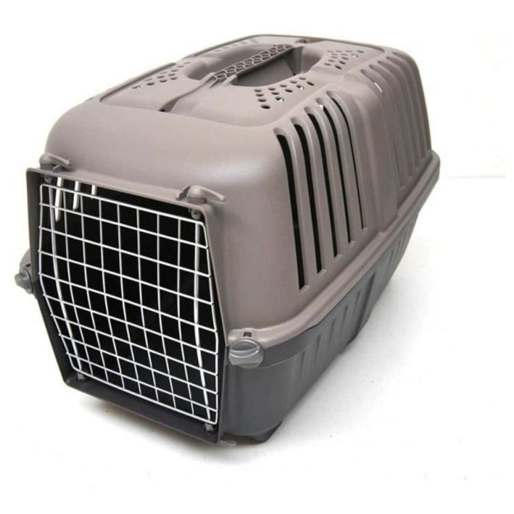 Caisse transport - AIMÉ - PRATIKO pour Chien et Chat en Plastique, 48 x 31 x 32 cm, Porte en métal Caisse transport - AIMÉ - PRATIKO pour Chien et Chat en Plastique, 48 x 31 x 32 cm, Porte en métal