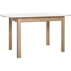 Table a manger extensible - KAYRI - Rectangulaire - Chene Sonoma / Bla