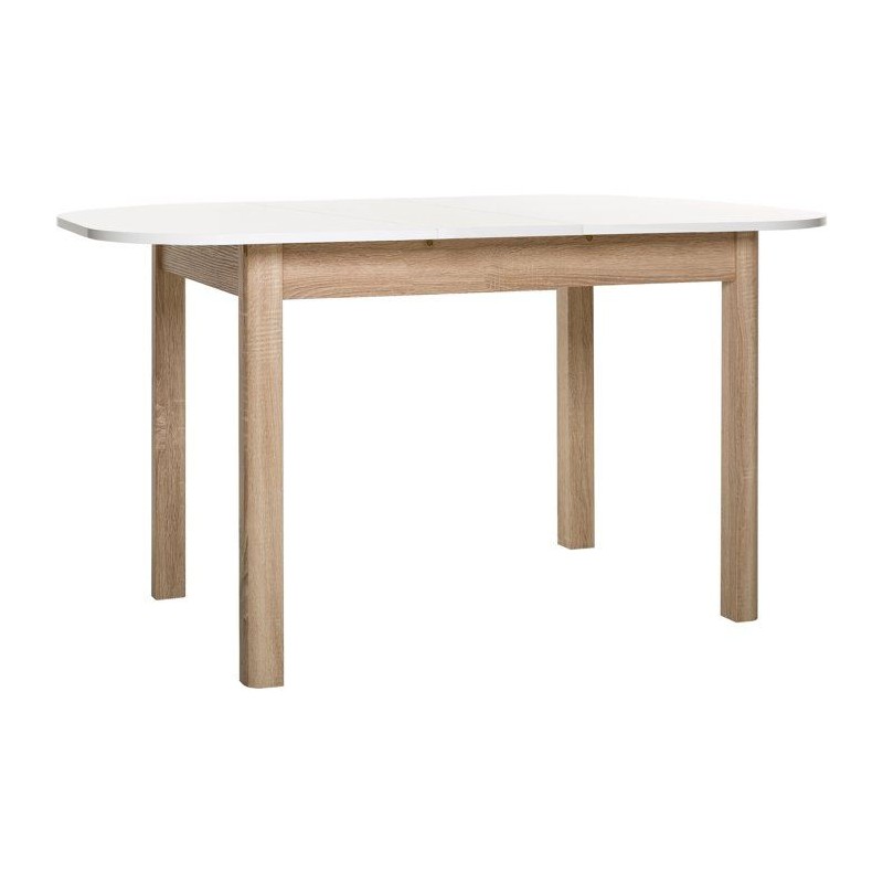 Table a manger extensible - KAYRI - Rectangulaire - Chene Sonoma / Bla