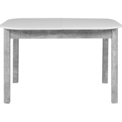 Table a manger extensible - KAYRI - Rectangulaire - Béton / Blanc - 4