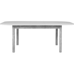 Table a manger extensible - KAYRI - Rectangulaire - Béton / Blanc - 6