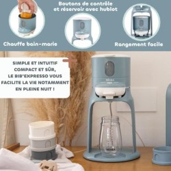 Préparateur de biberons - BEABA - BIB'EXPRESSO - Bleu baltique