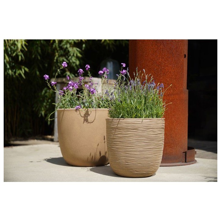 Pot boule - CAPI EUROPE - Smooth NL - 43 x 41 cm - Beige Pot boule - CAPI EUROPE - Smooth NL - 43 x 41 cm - Beige